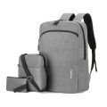 Men's Backpack, Multi-Purpose Portable Student Laptop Bag, Business USB, Simple Fashion Casual Backpack Three-Piece Set.
