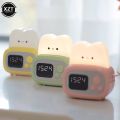 Cute Bread Maker Alarm Clock Sleeping Timing USB Rechargeable Lamp Bedside Table Desk Alarm Clock Birthday Holiday Children Gift. 