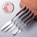 Stainless Steel Spatula Palette Oil Painting Scraper Artist For Color Mixing Painting Tools.