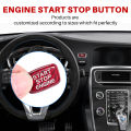 Car Engine Start Button Sticker for V40 V60 S60 S60L XC60 S80L S80. 