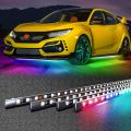 Car Flexible Underglow Strip Light LED Underbody Remote APPl Control RGB Neon Lights Atmosphere Lamp for Auto Decoration. 