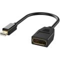 Mini DisplayPort to DisplayPort Adapter Cable 4K 1080P Resolution Converter Male to Female For Projector Laptop Computer Tablet.