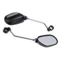 Bike Back Rearview Mirror-1 pair Bike Mirror-Black.