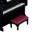 Dollhouse Piano with Stool Set for 1/12 Dollhouse Room Box Room. 