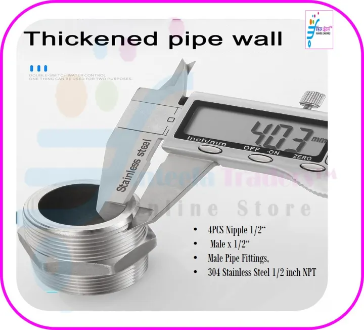 4PCS%20Nipple%201/2"%20Male%20x%201/2"%20Male%20Pipe%20Fittings,%20304%20Stainless%20Steel%201/2%20inch%20NPT%20Male%20Threaded%20Pipe%20Adapter%20Fittings%20Equal%20Nipples%20Connectors,%20Male%20Straight%20Connector%20Pipe%20Fitting%20-%20Image%207