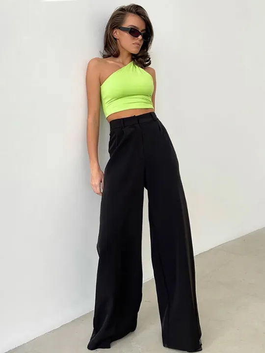 Mnealways18%20Elegant%20Yellow%20Formal%20Trousers%20Women%20High%20Waisted%20Wide%20Leg%20Pants%20Female%20Office%20Work%20Spring%20Long%20Pants%20Solid%20Pockets%20-%20Image%206