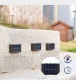 【Lejia】6 LED Solar Wall Lamp Outdoor Waterproof Up And Down Light Lighting / Stair Fence Smart Solar Lights / Outdoor Decoration Lamps. 