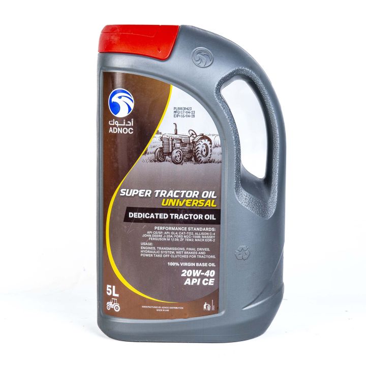 ADNOC Super Tractor Universal Oil, SAE 20W-40, API CE/SF, GL-4, Tractor Oil _ 5 Liter