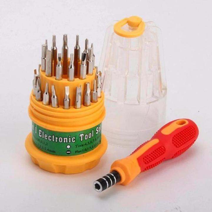 31 In 1 Screw Driver Set Yellow and Red Daraz .bd