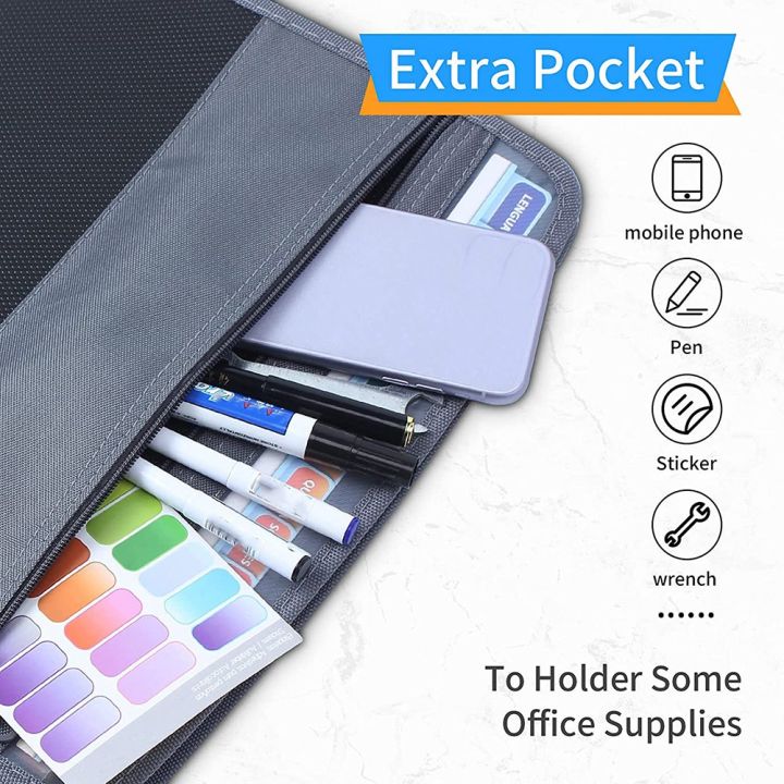 NCANRUI%2013%20Pocket%20File%20Folder%20Storage%20Rack,File%20Box%20Storage%20Bag,with%20Zipper,%20Suitable%20for%20A4%20Paper,%20Banknotes,Document%20Receipt%20A%20-%20Image%207