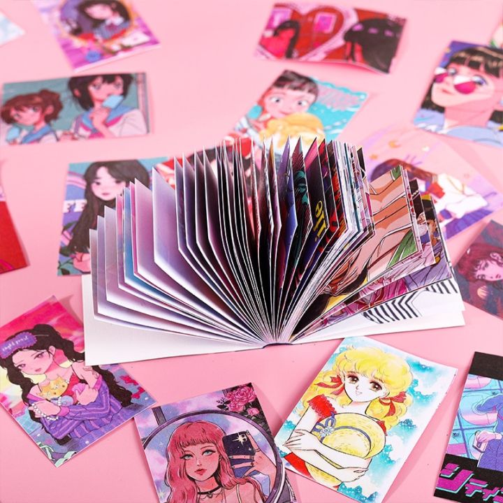 50sheets%20Retro%20Japanese%20Kawaii%20Girl%20Stickers%20DIY%20Scrapbook%20Mobile%20Phone%20Case%20Tablet%20Stationery%20Stationary%20Decorative%20Stickers%20-%20Image%203
