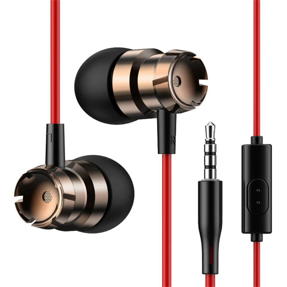 ROWEQPP In-ear Wire-controlled Headset With Microphone Bass Hifi