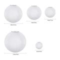20 Pack Chinese Round White Paper Lantern,Paper Lanterns Hanging Lanterns Wedding Party Decorations.