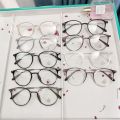 Retro Threaded Metal Anti Blue Light Flat Glasses Wholesale Ultra Light TR90 Frames Mixed Batch Myopia Frames Female 9531. 