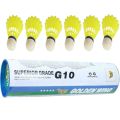 Golden Wing G10 Superior Grade Badminton Nylon Shuttlecock - Pack Of 6 - Designed For Precision And Durability. 