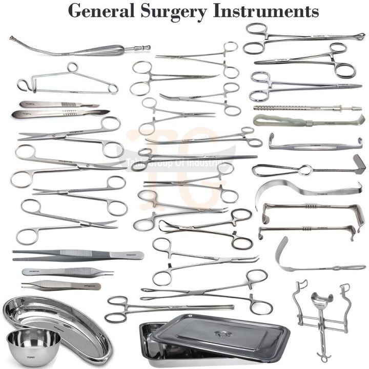 Basic General Surgery Instruments 38Pcs Set Surgical Instruments Setup