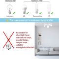 3 in 1/4 in 1/5 in 1/ 6 in 1 E27 LED Bulb Lamp Holder 85-265V E27 Base Socket Splitter LED Lamp Socket Light Bulb Adapter Holder.