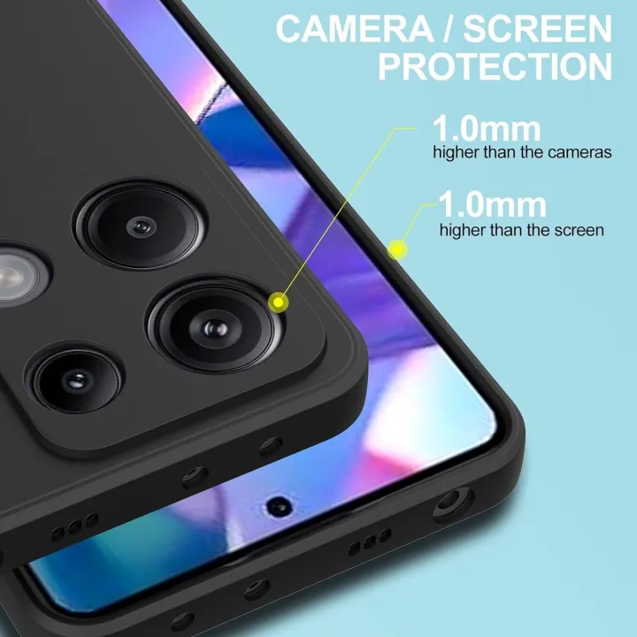 Xiaomi%20Redmi%20Note%2013%205G%20Silicone%20Matte%20Flexible%20Soft%20Phone%20Case%20-%20Black%20-%20Phone%20Back%20Cover%20-%20Image%202