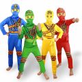 Kids Ninja Costume, Deluxe Samurai Outfit, Halloween Dress Up Ninjago Costumes For Boys Girls, Kids Clothes For Performance Part. 