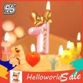 HelloWorld Number Candle 10 Digits Optional Birthday Cake 0-9 Numeral Candles.