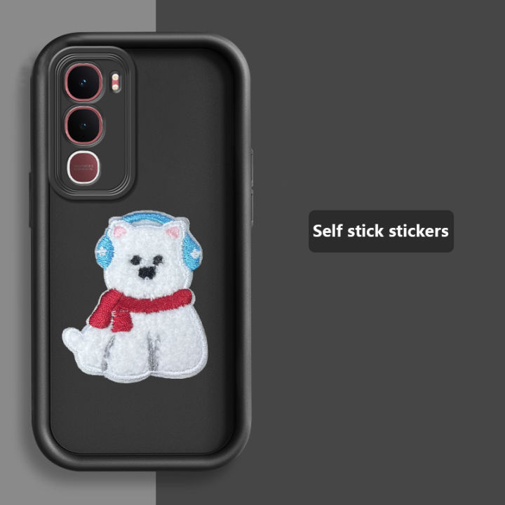 Tokifu%20For%20VIVO%20Y21D%20With%20DIY%20Cute%20Puppy%20Sticker%20-%20Step%20Lens%20Full%20Pack%20Thickened%20Anti-Drop%20Silicone%20Phone%20Case%20-%20Image%209