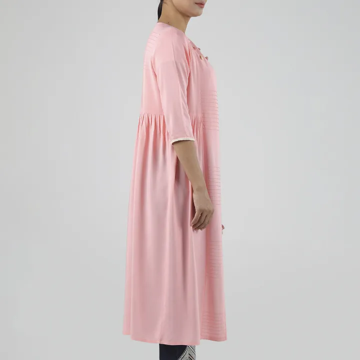 QRIUS%20Pink%20Viscose%20Summer%20Jacket%20-%20Image%204