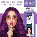 Streax Professional Hold and Play Funky Hair Color Crazy Violet (100gm).