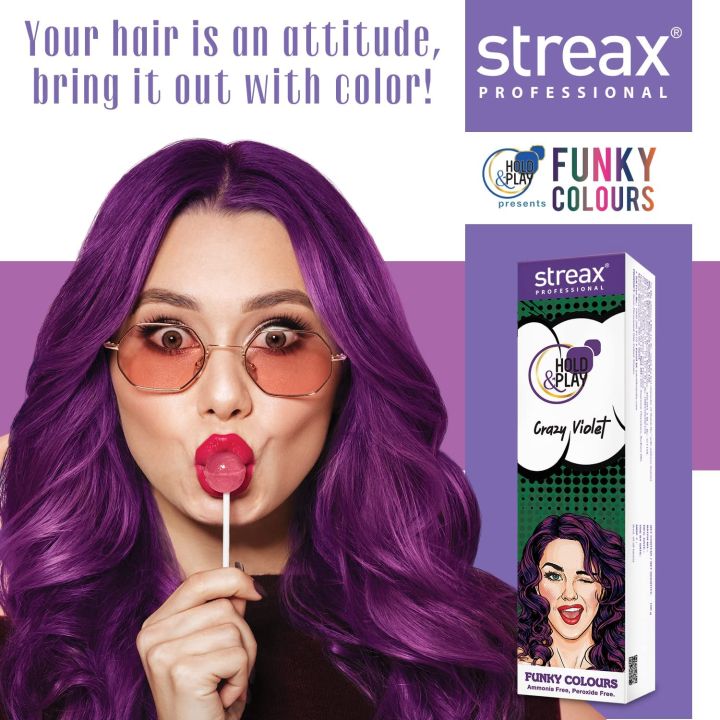 Streax%20Professional%20Hold%20and%20Play%20Funky%20Hair%20Color%20Crazy%20Violet%20(100gm)%20-%20Image%203