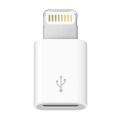 Micro USB to Lightning Adapter Converter - White. 