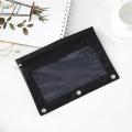 Pen Bag Binder Pencil Pouch Lightweight Cosmetic Bag Office Stationery Organizer Pencil Bags for Boys and Girls Children Teen Birthday Gifts. 