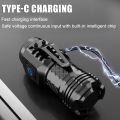 MINI Powerful LED Flashlight USB Rechargeable Strong Light Torch With Built in 18350 battery Portable Camping Fishing Lantern. 