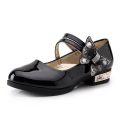 Big Girls Leather Shoes White Wedding Butterfly Mary Janes Patent Leather Princess Shoes Party Single Shoe Black Red Baby Kids. 