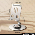 Aluminium Alloy 360° Rotating Folding Adjustable Phone Stand - Metal Holder for iPad, Tablet, Mobile.