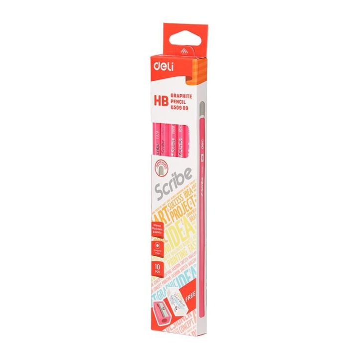 Deli%20EU50900%20Graphite%20Pencil%20HB%20Assorted%20Colors%2012%20Pcs%20Pack%20for%20Writing%20&%20Drawing%20-%20Image%203