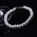 Women's Fashion Roman Style Zircon Crystal Bracelet - Elegant Design.