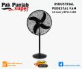 Pak Punjab Industrial Pedestal fan/ Stand fan, Size: 24 inch, 110W, RPM: 1580, Made in Pakistan.