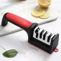 Knife Sharpener 4/3-Stage – Multi-Functional Handheld Kitchen Tool with 4/3-Slot Sharpening System (1pcs)). 
