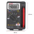 MA ZOTEK VC921 Mini Portable Digital Autoranging Multimeter Pocket Multimeter-Black.