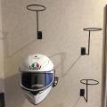 helmet wall stand helmet hanger 1 pcs with key and rain coats hanging system. 