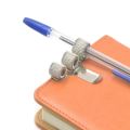 1PC Useful Stationery Portable Spring Pen Holder Notebook Elastic Loop Metal Pen Clips. 