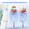 Ultrasonic Dental Scaler + 5D Teeth Whitening Strip Tooth Cleaner Set Calculus Plaque Scaler Tartar Stains Dental Stone Remover.