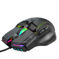 EDran 10-key Wired Mouse Macro Programming 13 RGB Lighting Modes 6-speed 12800dpi Gaming Mouse. 