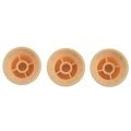 Cream Dark Blue Font 1 Volume & 2 Tone Guitar Control Knobs for Fender Strat & 1Pc Black Guitar Endpin Jack 6.35 Input.