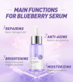 LAIKOU Blueberry Anti Wrinkles Facial Serum Brighten Skin Tone Hydrating Repair Damaged Skin Whitening Remove Spots Skin Care-17ml. 
