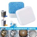 1box Washing Machine Cleaner - 12 Pcs Washing Machine Cleaning Washer Cleaning Detergent Effervescent Tablet Washing Machine Slot Cleaning Tablet (12pcs).