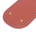 1Pc Long Bottom for Knitted Bag PU leather Bag Base Handmade Bottom With Holes Diy Crochet Bag Bottom accessories.