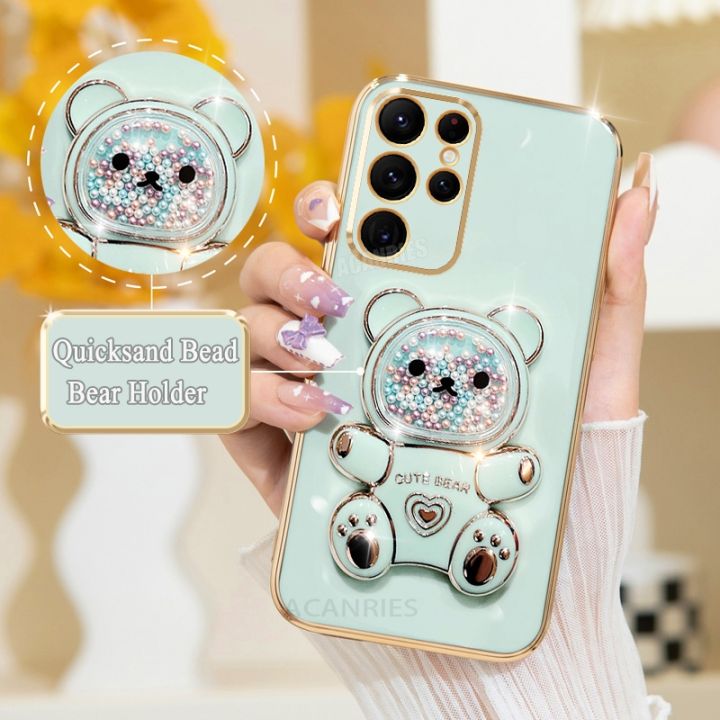 S%2024%2023%2022%2021%20Plating%20Bear%20Holder%20Case%20For%20Samsung%20Galaxy%20S21%20S23%20S20%20Fe%20S24%20S22%20Ultra%20Plus%20S9%20Silicone%20Stand%20Cover%20Note%2020%2010%20-%20Image%203