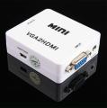 VGA to HDMI HD 1080P Audio Video Converter Box Adapter VGA2HDMI for PC Laptop TV.