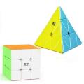 3x3 Rubik's Cube and Pyramid Triangle High Speed. 