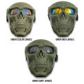 SL Skull Ghost-shape Goggles Face Cover For Outdoor Sports Off-road Motorcycle Helmet Goggles Wind-proof Adjustable Goggles frame. 